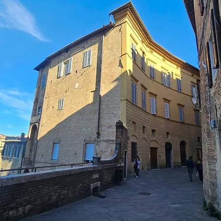 Incantevole Con Loggia Sui Tetti דירה סיינה